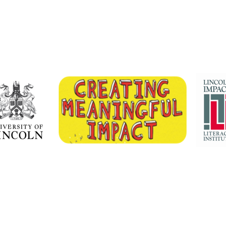 To the left, the University of Lincoln logo (featuring the coat of arms, along with the University’s motto, 'Libertas per Sapientiam'). In the centre, a snippet from the cover of Julie Bayley's new book, "Creating Meaningful Impact: The Essential Guide to Developing an Impact-Literate Mindset." On the right, the Lincoln Impact Literacy Institute (LILI) logo (the initials of the logo, alternating in grey and red, formed into a rectangle).